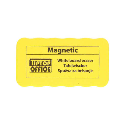 Picture of WhiteBoard Eraser Medium Yellow Magnetic Tip Top