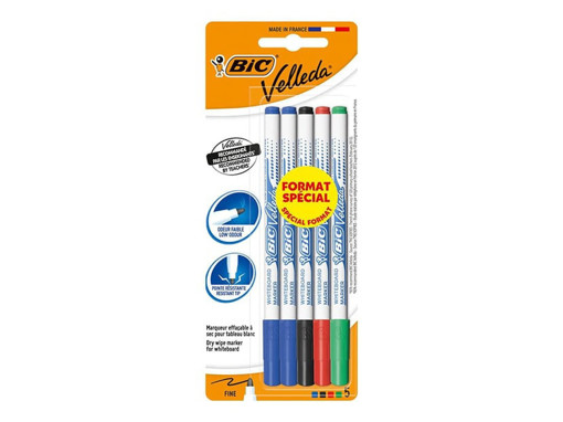 Picture of WhiteBoard Marker 5colors Fine Bic Velleda