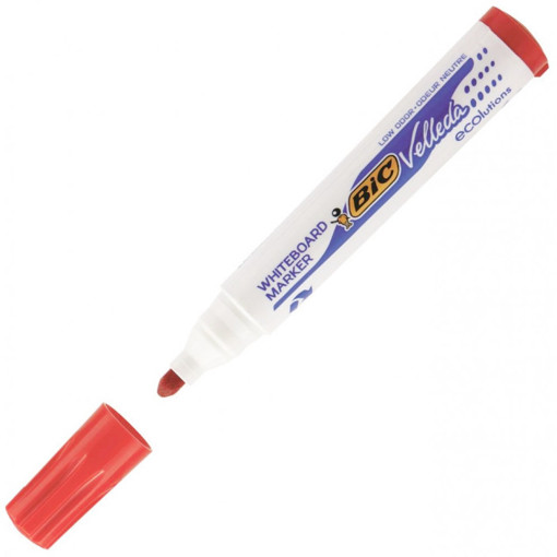 Picture of WhiteBoard Marker Large Red Round Bic Velleda
