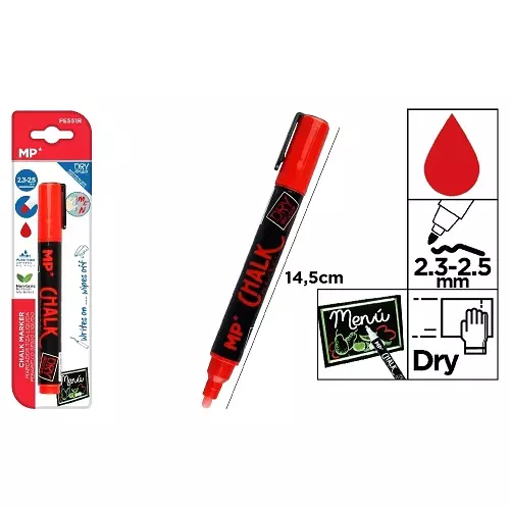 Picture of Chalk Marker Red (2.3-2.5)mm Erasable MP