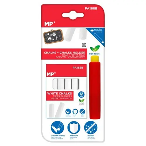 Picture of MP Chalk (Set of 2) White Non Toxic, chalk holder