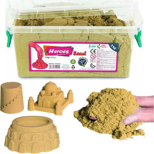 Picture of Kinetic Sand 3Kg Plastic Box Heroes