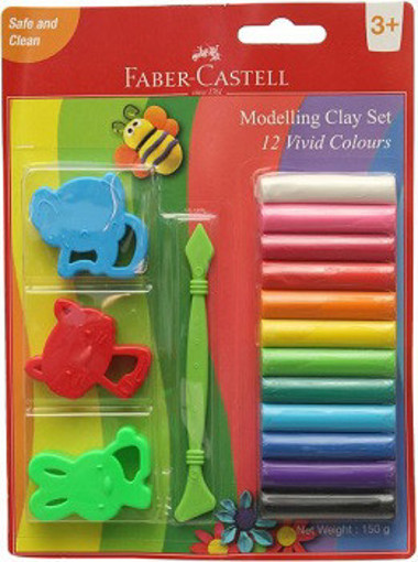 Picture of Clay (Set of 12) With Molds Faber-Castell