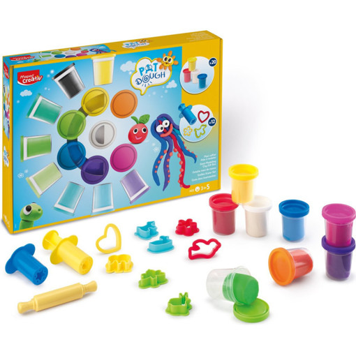 Picture of Clay Dough (Set of 20) 56gr With Tools Maped Creat