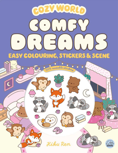 Picture of Cozy World Easy Colouring + Stickers Gemini Book