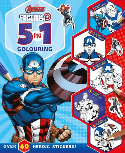 Picture of Marvel Avengers Captain America 5 in 1 Colouring