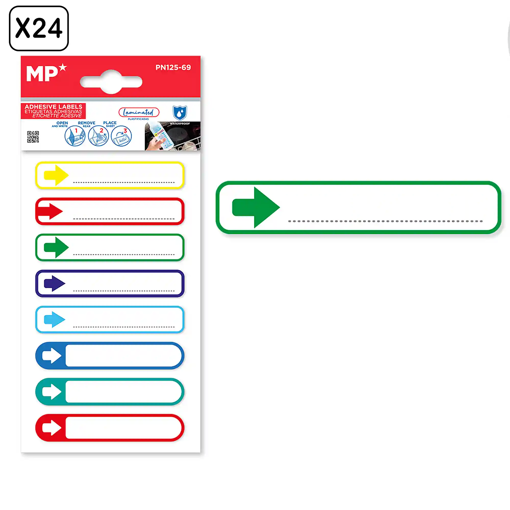 Picture of Book labels 79x15mm Colored Water Resistant MP