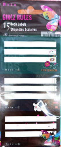 Picture of Book labels (Set of 15) With Design Brio