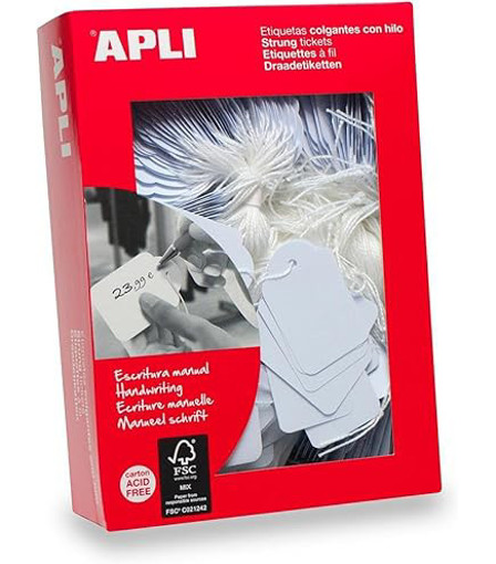 Picture of String Tags 13x34mm APLI