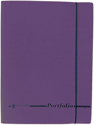 Picture of Elastic File B4 Mauve Cardboard Bassile