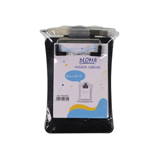 Picture of Clipboard 9x14cm Black Magnetic Ploma