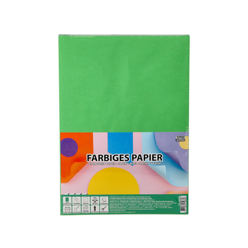 Picture of Set of Plain Paper A4 250 Sheets Green 80gr