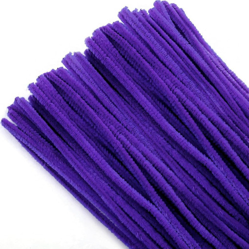 Picture of Chenille Stems 48pcs Dark Purple 30cm Craft for al