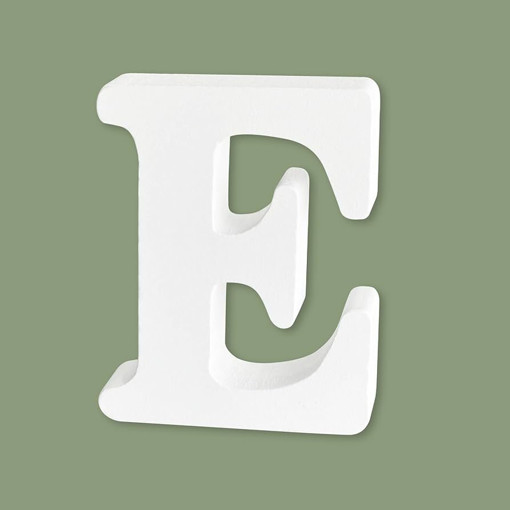 Picture of Wood 10.5cm White Letter Hand Craft,E