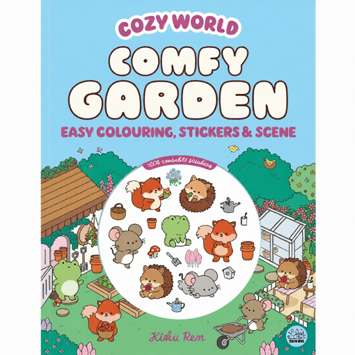 Picture of Cozy World Comfy Garden Coloring + Stickers