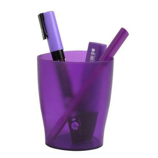 Picture of Pen Holder 7x10cm Purple Plastic