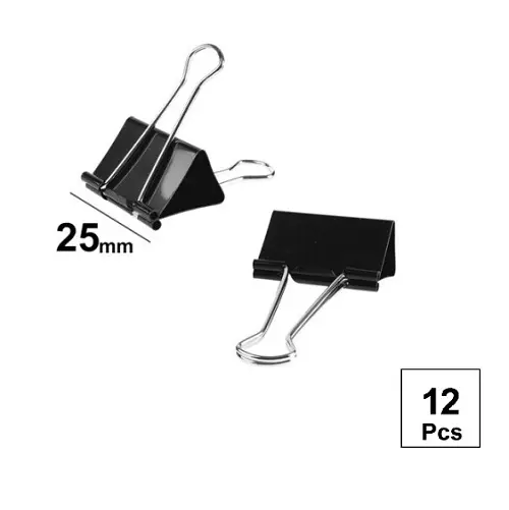 Picture of Binder Clips Black 25mm MP