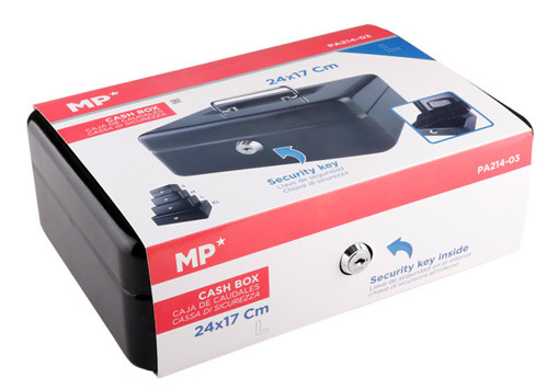 Picture of Cash Box 17x24.5cm Black Metal MP