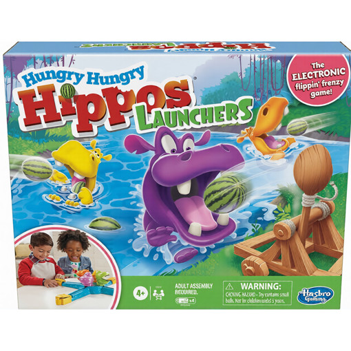 Picture of Foreign Games Age 4+ Hasbro,Hungry Hippos Launcher