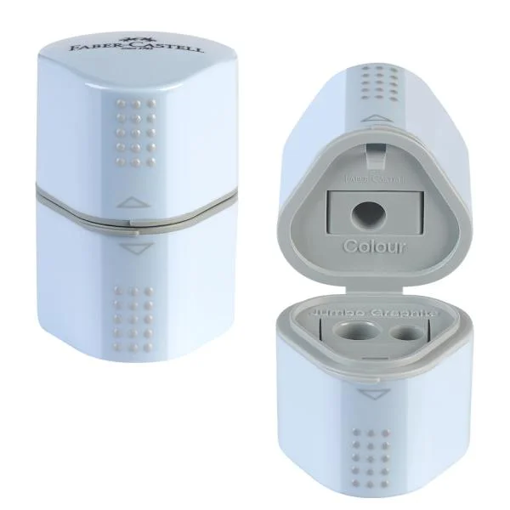 Picture of Trio Sharpener with Barrel Sky Blue Grip Faber-Cas