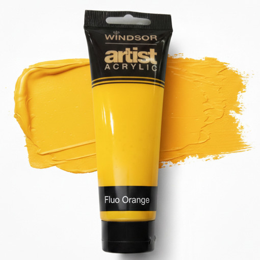 Picture of Acrylic 100ml Fluo Orange Windsor