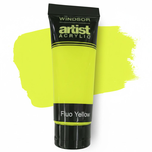 Picture of Acrylic 100ml Fluo Yellow Windsor