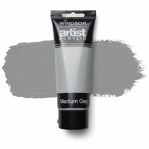 Picture of Acrylic 100ml Medium Grey Windsor
