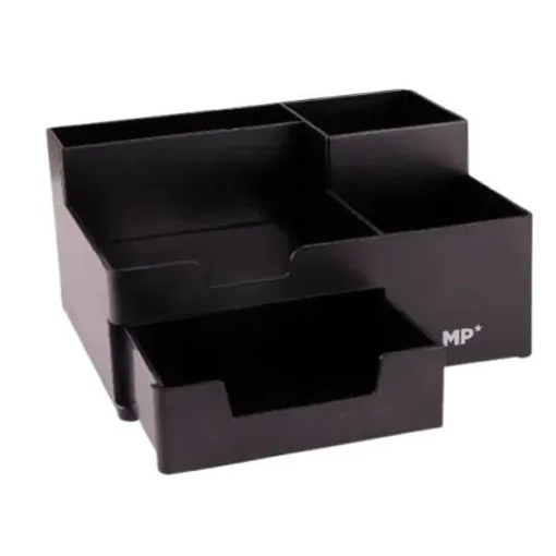 Picture of Desk Organizer 10x20cm Black 3 Compartements MP