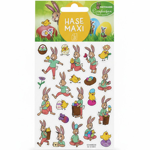 Picture of Egg Stickers Heitmann 2colors, Hase Maxi