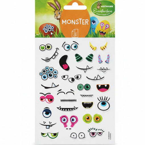 Picture of Egg Stickers Monster Heitmann