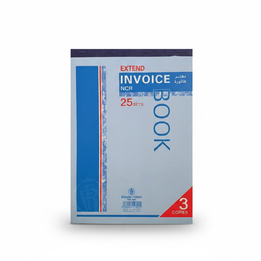 Picture of Invoice Book B5 25sh 3 Copies Extend