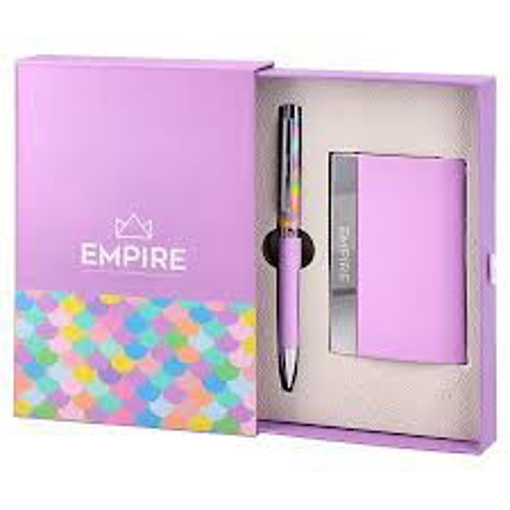 Picture of Gift Pen 13x18cm Pink With Card Holder Statovac