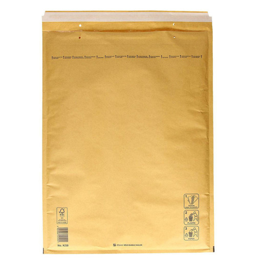Picture of Bubble Envelopes 35x50cm Brown