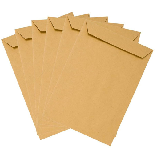 Picture of Envelopes 16x23cm Brown Pack of 10