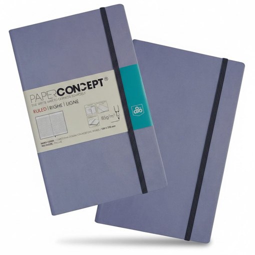 Picture of Notebook HC W Elastic 13x21cm Lilac Lined Concept