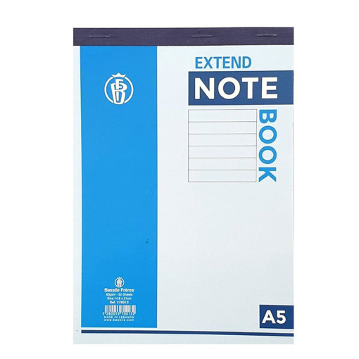 Picture of Notebook 14x21cm 60gr Lined Extend