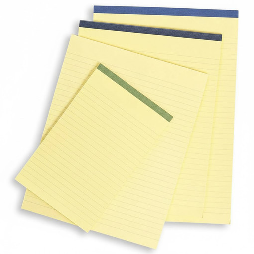 Picture of Notebook 21x29.7cm Yellow 80gr Lined Bassile