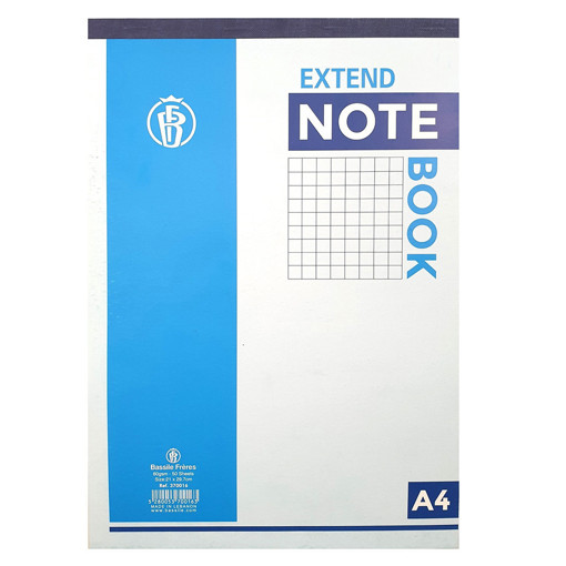 Picture of Notebook A5 50sheets 60gr Quadrilled Extend