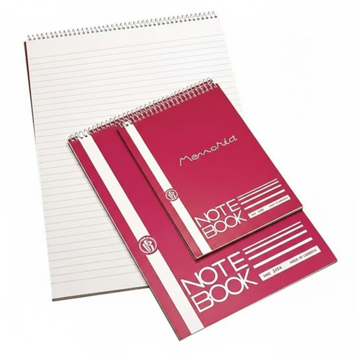 Picture of Notebook 7X11cm Red 60gr Lined Memoria