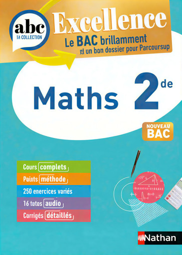 Picture of ABC Bac Excellence Maths 2nde Nathan