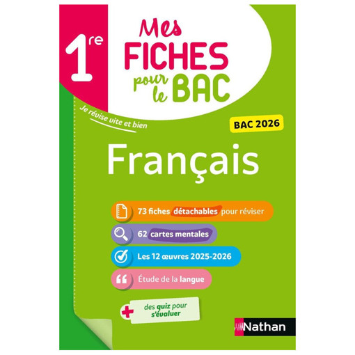 Picture of Annale Mes Fiches Pour Le Bac 1er Francais 2025