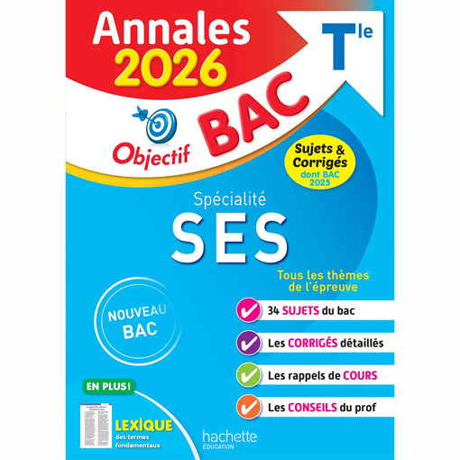 Picture of Annale Objectıf Bac SES Term Hachette 2026
