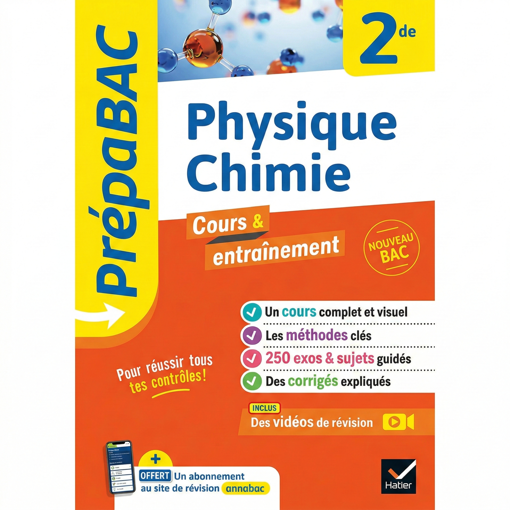 Picture of Annale Prepabac Physique/Chimie 2de- HATIER