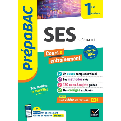 Picture of Annale Prepabac SES Specialite 1re Generale