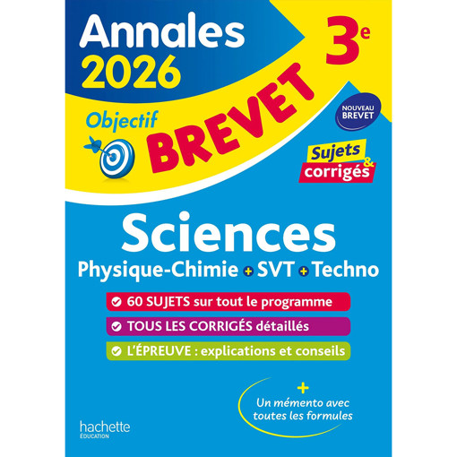 Picture of Annale Science 3eme Hachette 2026