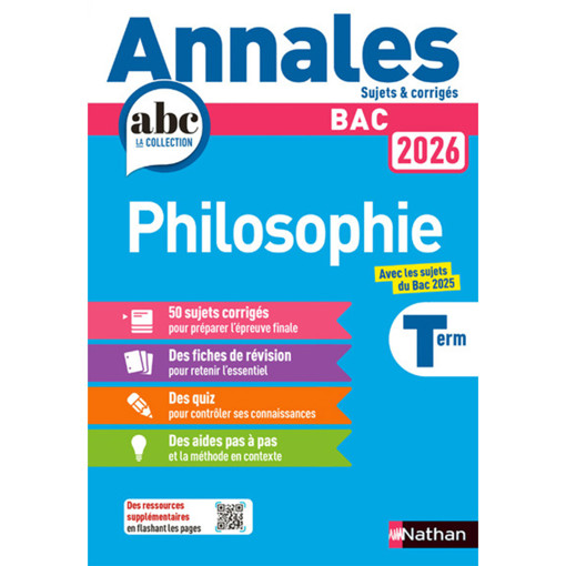 Picture of Annales Corriges Bac 2026 Philosophie Terminale