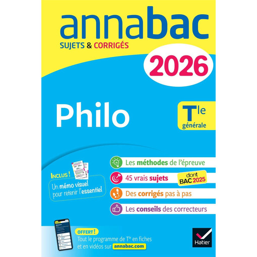 Picture of Annabac Corriges  2026 Philo   Terminale