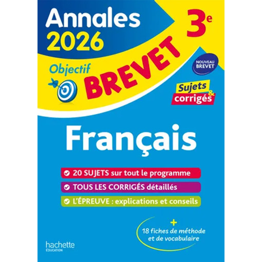Picture of Annale Brevet Francais Hachette 2026