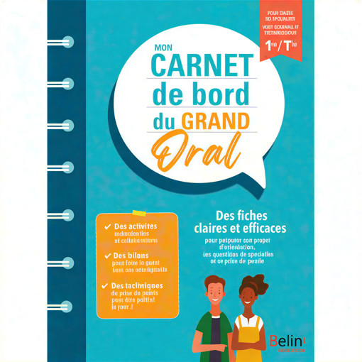 Picture of Mon Carnet De Bord Grand Oral 1er Belin