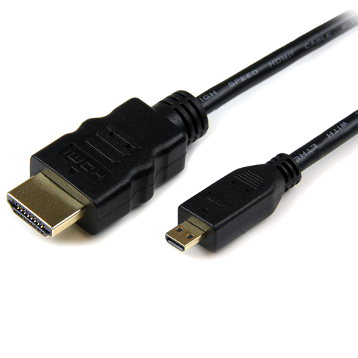 Picture of HV Cable, HDMI to Micro HDMI Port, 2.meters, 1.4 P